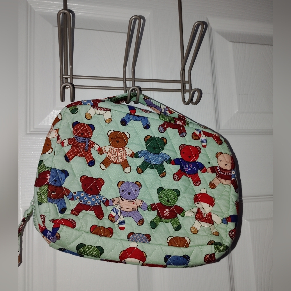 Vera Bradley Mint Green Toasty Teddies 🧸 Travel Organizer